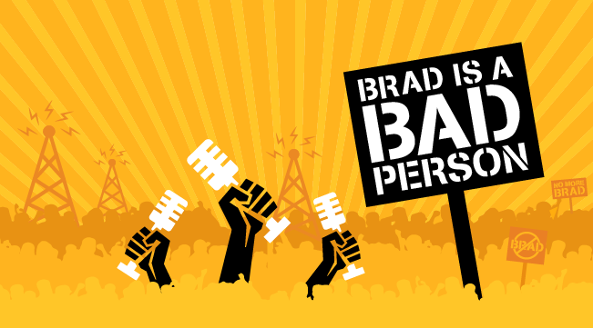 Logo for Brad is a Bad Person